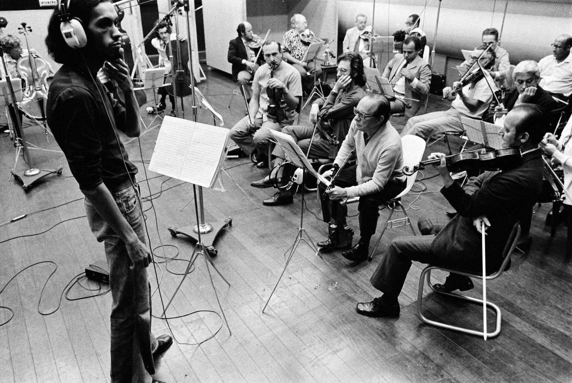 Photos from the recording of Arthur Verocai’s self-titled album by Fernando Bergamaschi and courtesy of Now-Again Records